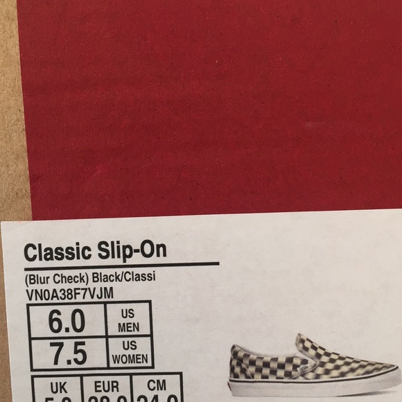 Vans checkered New w Box Classic slip on - Picture 3 of 3